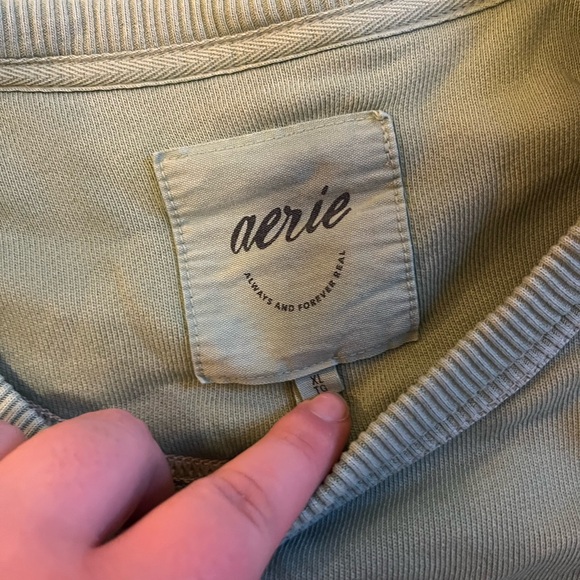 Aerie oversized green pullover - Picture 3 of 3